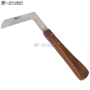 Cuchillo para Pezuñas LIPUMA EDGELINE Tipo L, Mango de Madera, para Cuidado Equino, Cuchillo de Recorte para Caballos y Vacas, Herramienta de Herrador - Product Image 1