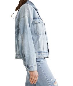 OEM Manufacturer Soft Touch Ladies Denim Jacket Breathable New Fine Quality Cotton Made <b>Women</b> <b>Light</b> <b>Blue</b> Denim Jackets - Product Image 6