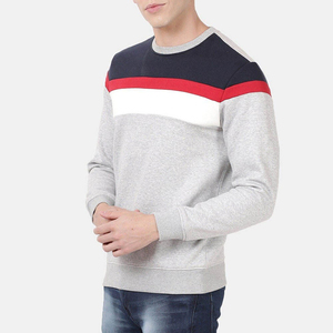 Custom Logo Winter Solid White Cotton Blend Sporty <b>Pullover</b> <b>Men</b> Stand Collar Fleece Lined Knitted Anti-Shrink Breathable Quick - Product Image 1