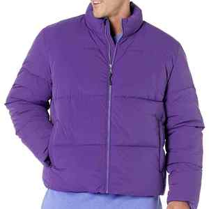 Latest Designs OEM Custom Logo Winter Puffer Jacket for Men's Outdoor Male Coats with Padded <b>Bubble</b> Polyester Nylon Jacket - Product Image 1