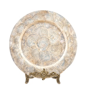 Assiettes de présentation en coquille de Capiz de qualité supérieure, écologiques, avec incrustation naturelle de nacre, pour dîner, prix compétitif - Product Image 1