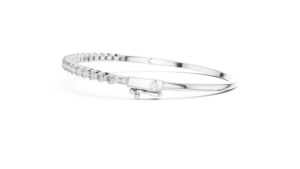 Bracelet unisexe élégant et tendance en argent sterling 925 plaqué or avec diamant de laboratoire de 2 mm, design de fermoir élégant, certifié IGI, fait main - Product Image 3