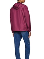 Ventes en gros de vestes coupe-vent pour hommes en taille plus, de haute qualité, respirantes, en nylon, avec doublure en maille, capuche en fourrure, vêtements de sport