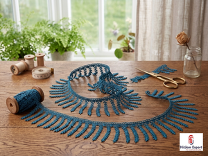 Fabricante de Telas de Encaje con Flecos para Pestañas al por Mayor, Proveedor de Material de Encaje Africano para Vestidos de Novia, Europa, Israel - Product Image 4