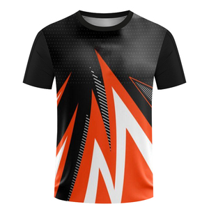 T-shirt de sport unisexe à manches courtes en polyester respirant et à séchage rapide, imprimé, pour l'entraînement sur le terrain - Product Image 4