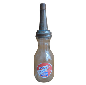 Bouteilles d'huile moteur en verre et bouchon en métal - Product Image 2