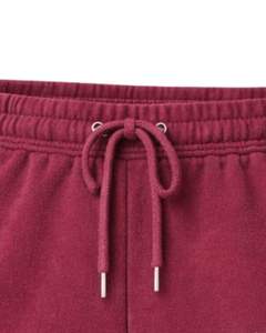 Shorts de Felpa para Mujer Color Borgoña Personalizados con Estampado Floral de Rosas, Cintura Elástica, Casuales de Verano, Fabricante Personalizado, Suministro OEM al por Mayor - Product Image 3