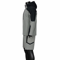 Ensemble de survêtements techniques pour hommes en tissu Ripstop, coupe-vent et short cargo, légers, pour activités de plein air, fabrication OEM