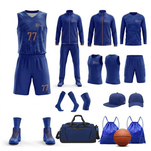 Uniformes de Baloncesto Duraderos con Costuras Resistentes, Tela Suave, Nombre del Equipo Personalizado, Uniformes de Baloncesto para Hombre, Ropa de Práctica - Product Image 1
