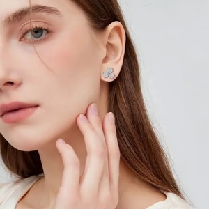 Top Quality <b>Moissanite</b> Diamond <b>Earrings</b> for Women Premium Fashion Jewelry <b>Earrings</b> for Daily Wear and Gift Available For Sale - Product Image 4
