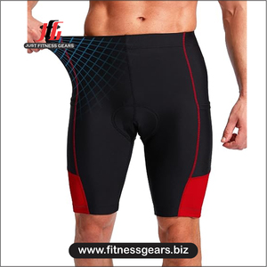 High Performance Eco-Friendly Breathable Spandex/Polyester <b>Cycling</b> <b>Shorts</b> Customizable Options Men-Padded Comfort Quick Dry - Product Image 1