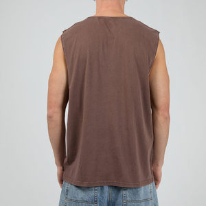 เสื้อกล้ามออกกำลังกายทรงเข้ารูปสำหรับผู้ชาย ผ้าถักคอตตอน/ใยไผ่ แห้งเร็ว ลายการ์ตูน สไตล์ไฮสตรีท - Product Image 4