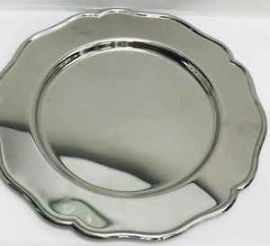 Plateau de service en métal au design moderne, en acier inoxydable, écologique, fait main, durable, sûr, style moderne pour le service de nourriture lors de mariages - Product Image 6