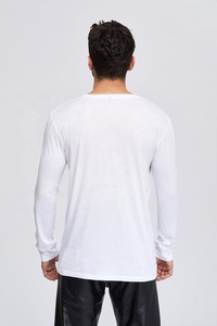 Camiseta Deportiva de Manga Larga para Hombre, 100% Algodón, Secado Rápido, Transpirable, Antipilling, Holgada, para Entrenamiento, Running, Gimnasio y Fitness - Product Image 4