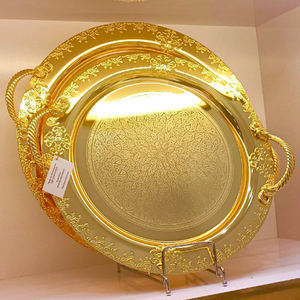 Home Hotel <b>Bar</b> & Restaurants Handmade Tray Latest Metal Serving Decorative for Food Dessert & Snacks Etc - Product Image 4