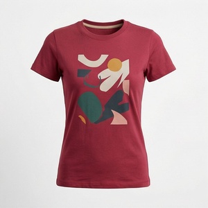 T-shirt pour femmes, couleur personnalisée, tissu doux, design polyvalent, parfait pour la superposition, vêtements décontractés, haute qualité, respirant - Product Image 1