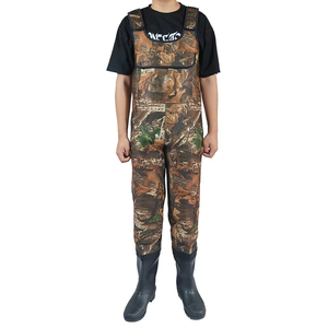 Hunting Bib Waterproof PVC Nylon Bibs for Men Women Outdoor with Safety Boots Hunting Bib Men's Camouflage Hunting Bib - Product Image 2