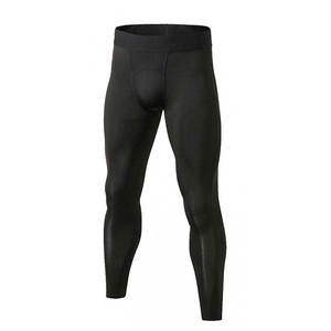 OEM Wholesale <b>Men</b> Compression Sports Legging <b>Trousers</b> Breathable Quick Dry <b>Stretch</b> Running Gym Athletic Custom Performance Pants - Product Image 2