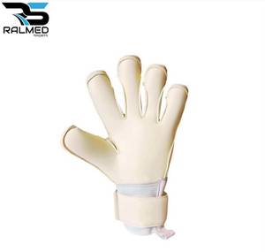Guantes de Portero de Fútbol, Dedos Completos, Látex Alemán de 4 mm (Agarre de Contacto), Antideslizantes, Correa de Muñeca Ajustable, Unisex - Product Image 4