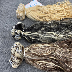 Extensions de cheveux humains vietnamiens bruts de haute qualité en gros, lisses et ondulés, toutes couleurs, prêts à être expédiés, couleur piano - Product Image 4