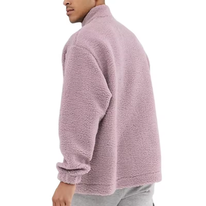 Mejor Sudadera con Capucha Sherpa de Forro Polar Grueso para Hombre, con Media Cremallera, Estilo Urbano y Unisex - Product Image 2