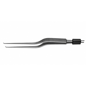 Pince bipolaire électrique en titane, instrument chirurgical à pointe incurvée avec connecteur - Product Image 3