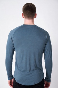 Camisa de Lino de Manga Larga para Hombre, Ligera, Transpirable, Informal, para Verano - Product Image 4