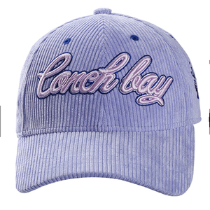 Laserbay Corduroy Baseball Cap 6-Panel Embroidered Logo Adjustable Unisex Casual <b>Hat</b> Light <b>Purple</b> - Product Image 5