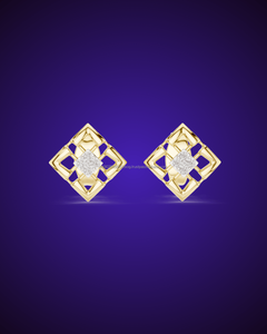 Boucles d'oreilles en argent Moissanite/CVD Lab Grown / Cubic Zirconia & 10K/14K/18K/22K/925 Blue Star en or blanc jaune et argent - Product Image 5