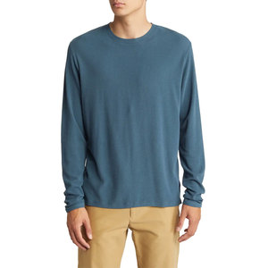 T-shirt pour homme à manches longues, col rond, imprimé avec logo personnalisé, en coton respirant, manches longues, pour homme - Product Image 3