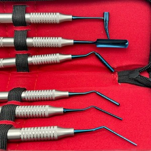 BAFA SURGICAL INSTRUMENTS BS-0988 Juego de Instrumentos Manuales para Injerto Óseo Dental, Mango Azul con Diseño Acanalado, Herramientas Quirúrgicas Clase I, 6 Piezas - Product Image 6