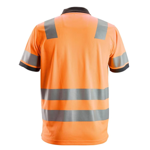Camiseta Polo de Seguridad Reflectante de Alta Visibilidad con Franjas Reflectantes para Trabajadores de la Construcción - Product Image 4