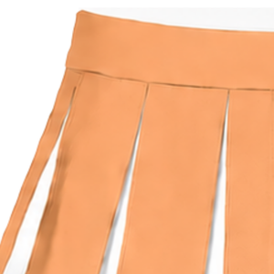 Falda Deportiva Plisada Color Durazno/Naranja Personalizada por el Fabricante, Uniforme Deportivo para Mujer, Disfraz de Baile, Ropa Deportiva Personalizada - Product Image 3