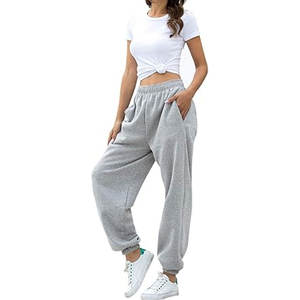 Pantalones Deportivos para Mujer, Cómodos, para Uso Casual, Cintura Alta, Corte Holgado o Ajustado, Algodón Suave - Product Image 4