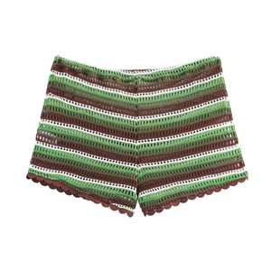 Shorts d'été 2026 pour femme, taille haute élastique, en dentelle ajourée au crochet, décontractés, en tissu à mémoire de forme, séchage rapide, respirants - Product Image 5