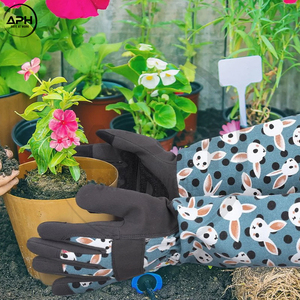 Servicio OEM ODM, Guantes de Seguridad de Manga Larga con Estampado de Animales en Azul Verde, Tela Compatible con Pantallas Táctiles, para Jardinería y Plantación - Product Image 6
