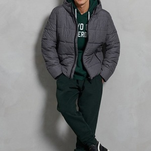 High Quality Classic Embroidered Logo Padded <b>Jacket</b> Zipper Unisex Thick <b>Waterproof</b> Detachable Hood Collar Men Down <b>Jacket</b> - Product Image 4