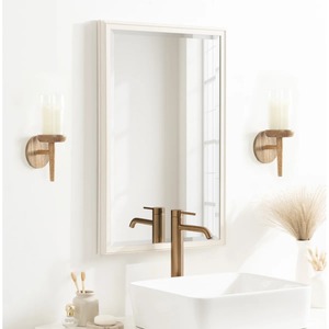 Porte-bougie mural en bois élégant à bras unique, support de bougie rustique suspendu pour la décoration murale de la maison, salle à manger, à prix abordable - Product Image 1