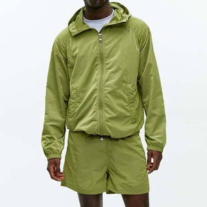 Top Selling Custom Men Summer Casual Windbreaker <b>Short</b> Set Breathable Satin Reasonable Price Custom Logo OEM Services - Product Image 3