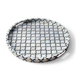 Bandeja de Resina con Incrustaciones de Hueso de Excelente Diseño, Pieza de la Más Alta Calidad y Accesorios para el Hogar y la Cocina - Product Image 4