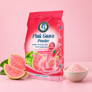 Vinut Trust <b>Pink</b> Guava <b>Powder</b> 400g Instant Soluble Real Fruit Extract Low Sugar Juice <b>Powder</b> - Product Image 2
