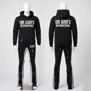 Conjunto Deportivo de Primera Calidad para Hombre, Corte Ajustado, Lavado Ácido, Estampado, Ropa Deportiva, Ropa Urbana, Servicio OEM, Suministro Directo de Fábrica - Product Image 4