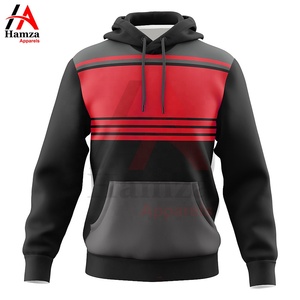 <b>Men's</b> Black and <b>Orange</b> Striped <b>Men's</b> <b>Hoodies</b> Casual Hooded Sweatshirt 280 GSM Cotton Blend Warm Comfortable from Hamza Apparels - Product Image 2
