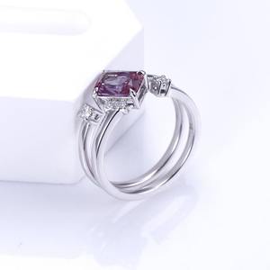 High Demand pear Rose cut diamond <b>ring</b> shape curved <b>Stacking</b> <b>ring</b> moissanite half eternity engagement anniversary jewellery <b>ring</b> - Product Image 2