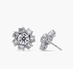 Pendientes de Diamantes Cultivados en Laboratorio a Precio de Fábrica, Certificados por IGI, Joyería Personalizada para Mujer, Corte Brillante, Claridad VVS, Color F, Oro - Product Image 3