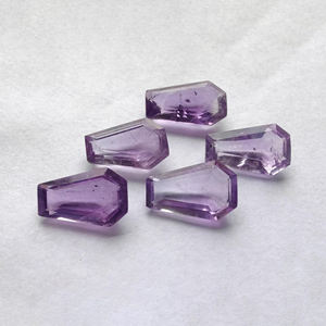 Piedra Preciosa Suelta de Amatista Natural de Calidad AAA+ en Forma de Ataúd, Corte Facetado y Calibrado, Disponible en Todos los Tamaños - Product Image 3