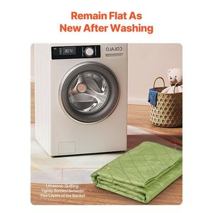 Grande couverture de camping en polaire polyester 330 GSM, chaude, imperméable, coupe-vent, ignifuge, idéale pour les pique-niques - Product Image 5