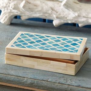 Caja de Almacenamiento de Joyas con Incrustaciones de Hueso, Estilo Romántico, Hecha a Mano, Ecológica, Personalizada, de Alta Calidad, Rectangular, para Boda - Product Image 2