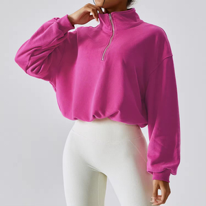 Sudadera de Forro Polar para Mujer, Cuello Redondo, Cálida y Suave, Ropa Casual de Invierno, Fabricante Mayorista - Product Image 6