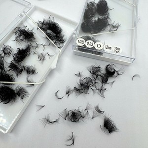 ซัพพลายเออร์ Vietkinglash ขนตาปลอมแฮนด์เมด ธรรมชาติ นุ่ม สีดำด้าน 10D 0.03 0.05 C/CC/D/DD/M/L Curl รับทำโลโก้ตามสั่ง - Product Image 3